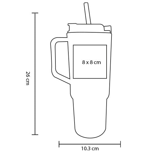 🥤 Termo de plástico con asa personalizado