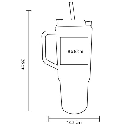 🥤 Termo de plástico con asa personalizado